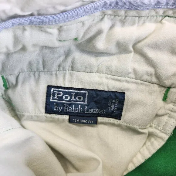 Polo Ralph Lauren Shorts Mens 34 Green Whale Print Vintage Nautical Sea Ocean - Picture 8 of 14